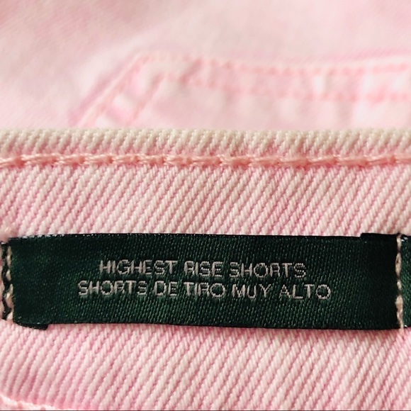 Wild Fable Barbiecore High Rise Light Pink Acid Wash Cuffed Hem Jean Shorts 0/25 - Picture 5 of 12